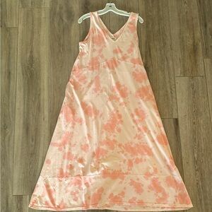 Large Pact Sleeveless Midi 100% Organic Cotton Dress with pockets.